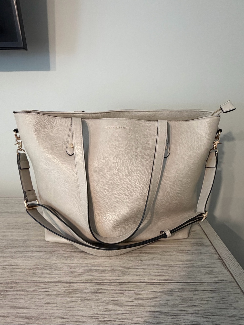 Poppy & Peonies Go Getter Tote - FOG